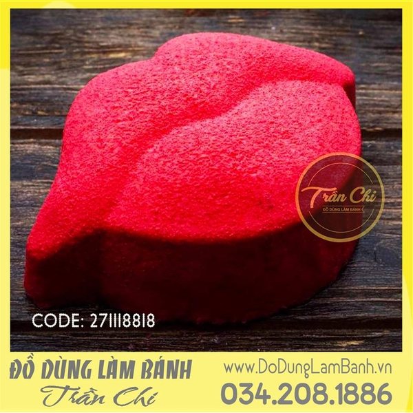 Khuôn silicone vỉ Đôi môi 6c