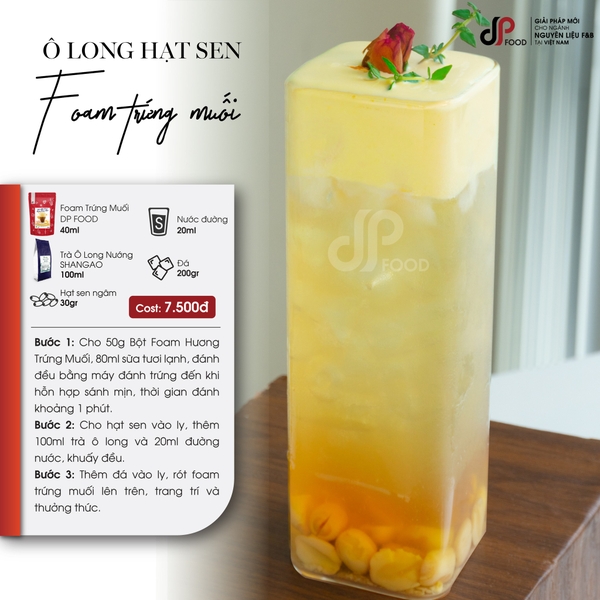 Bột MILK FOAM Vị Trứng Muối DPFOOD - Gói 500gr