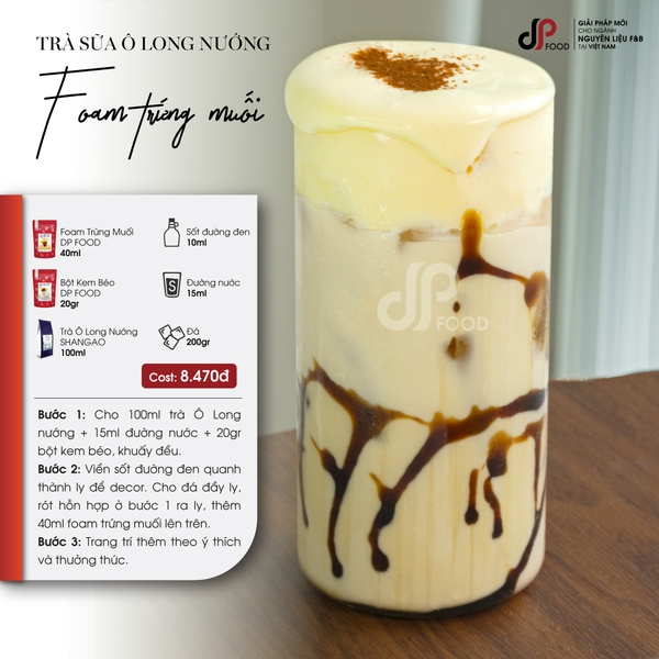 Bột MILK FOAM Vị Trứng Muối DPFOOD - Gói 500gr
