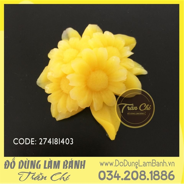 Khuôn silicone chùm hoa CÚC SAO BĂNG (F0841)
