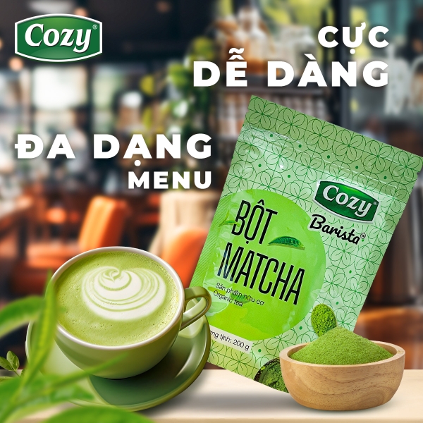 Bột Trà Xanh MATCHA COZY Barista - Gói 200gr