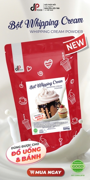 Bột Whipping Cream KHÔ DPFOOD - Gói 500gr