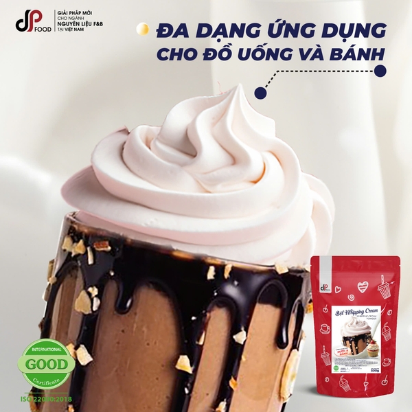Bột Whipping Cream KHÔ DPFOOD - Gói 500gr