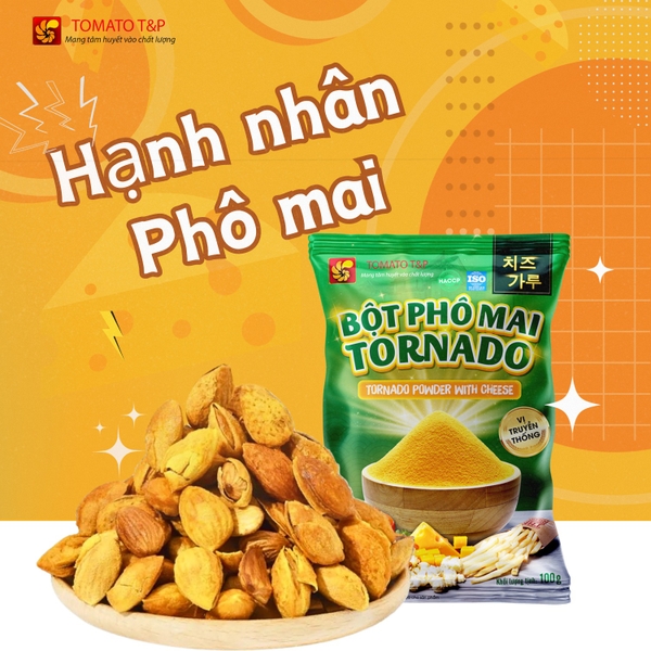Bột Phô Mai Cam TORNADO vị Truyền Thống - Gói 1kg