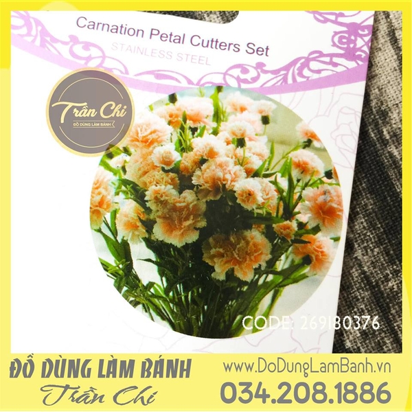 Bộ cắt hoa Cẩm Chướng 3c cánh quạt (A376)