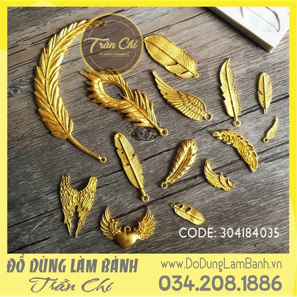 Khuôn silicone Lông vũ nhiều kiểu