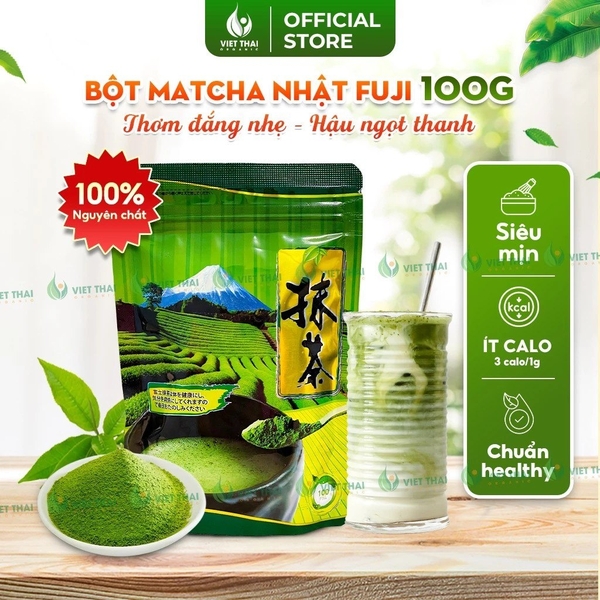 Bột Trà Xanh Matcha FUJI Nhật Bản - Gói 100gr