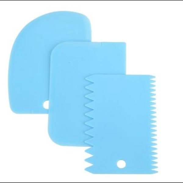 Bộ 3 miếng cắt vét Bột, chà láng, răng cưa 1 MÀU (BT0555)