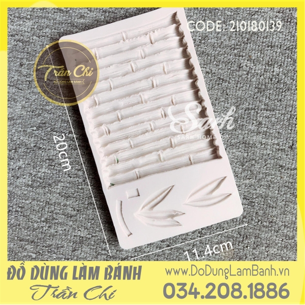 Khuôn silicone Viền tre và lá