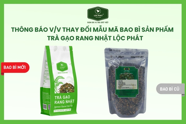 Trà Gạo Rang Nhật Lộc Phát - Gói 500gr