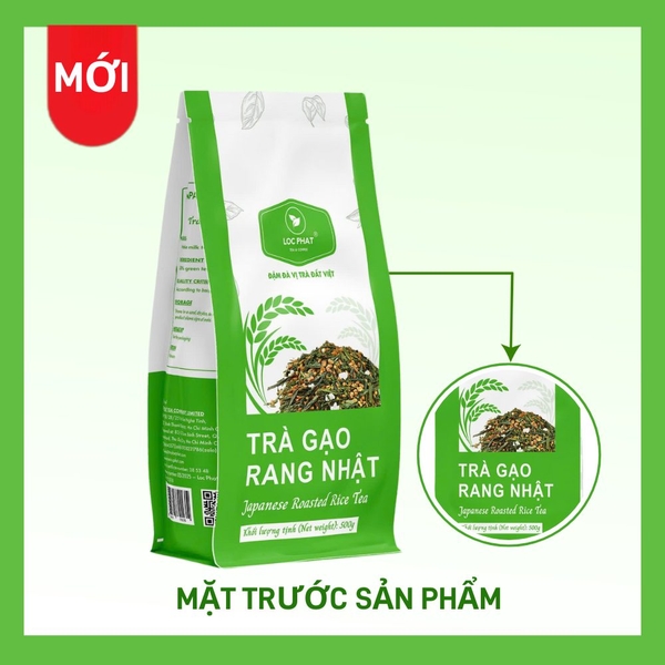 Trà Gạo Rang Nhật Lộc Phát - Gói 500gr
