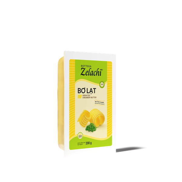 Bơ Lạt Bottega ZELACHI - Cục 200gr (5162NVCR)