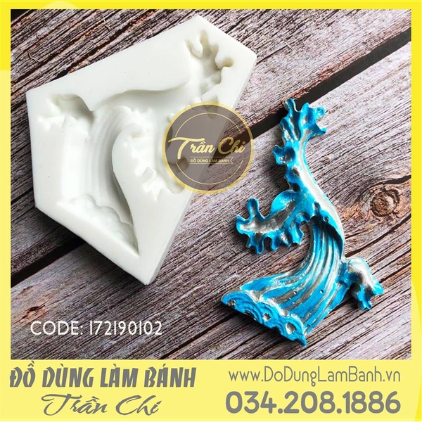 Khuôn silicone Cây khô uốn lượn - Xám