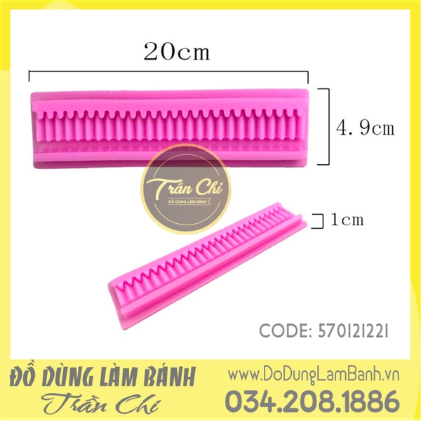 Khuôn silicone Viền DÚN xếp ly