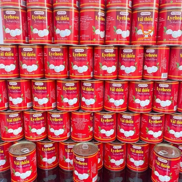 VẢI thiều ngâm BITRACO - Lon 565gr