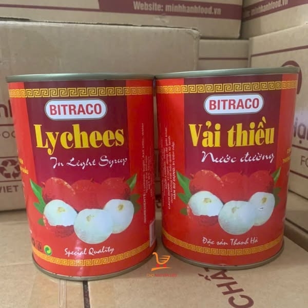 VẢI thiều ngâm BITRACO - Lon 565gr