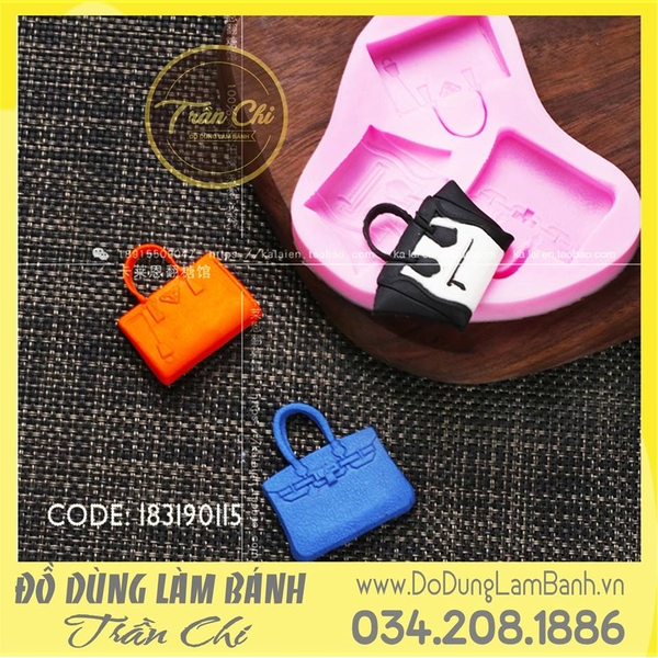 Khuôn silicone Túi xách hiệu 3c (tam giác)