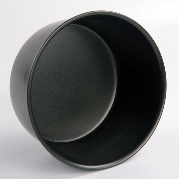 DTD18 - Khuôn Nhôm TRÒN ĐÚC Đế LIỀN CHỐNG DÍNH Đen - Size 7 inch/18cm