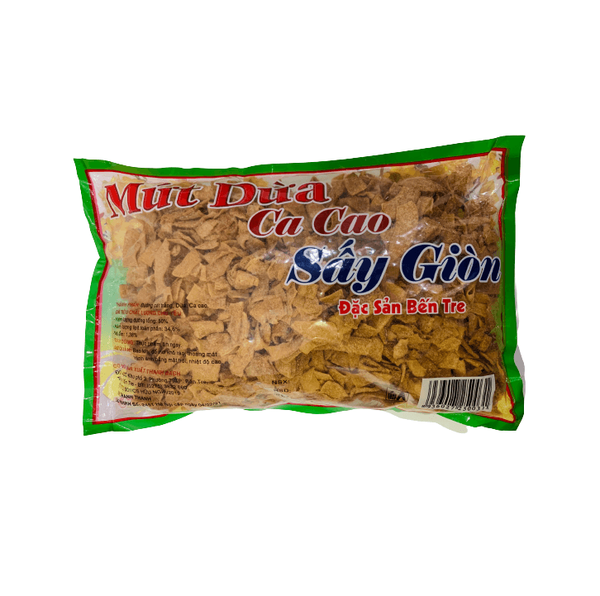 Mứt Dừa CACAO SẤY GIÒN Bến Tre đặc biệt - Gói 500gr