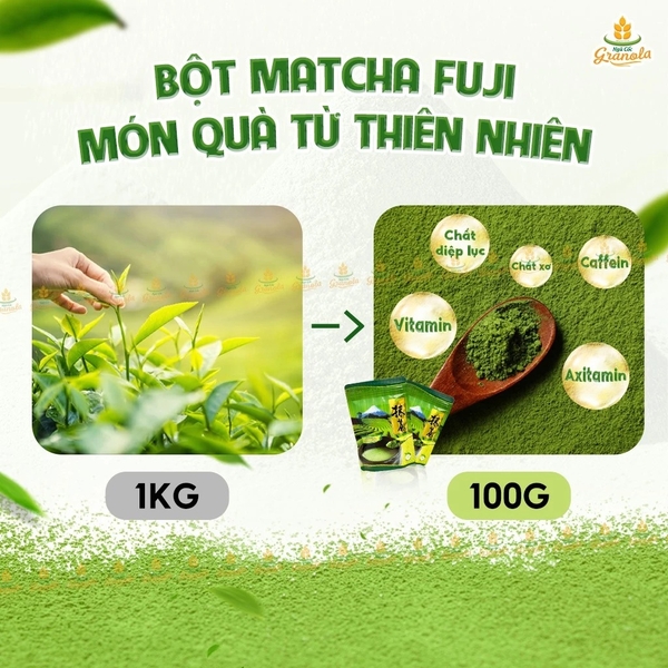 Bột Trà Xanh Matcha FUJI Nhật Bản - Gói 100gr