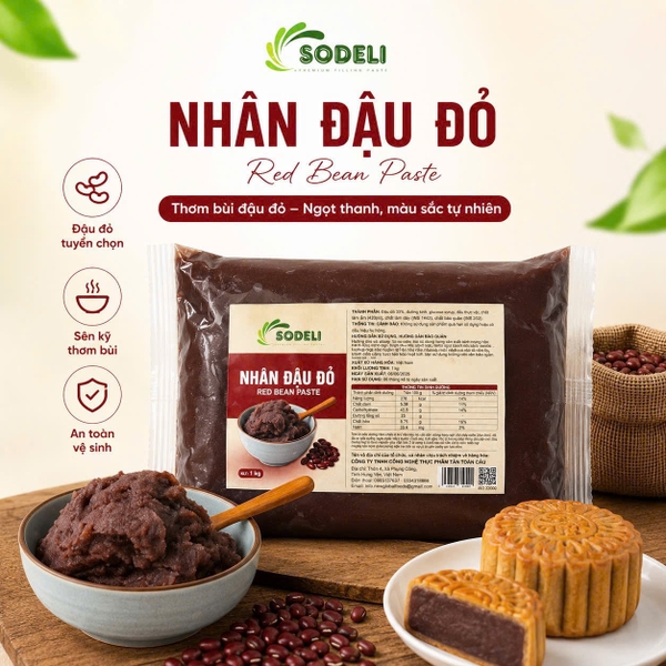 SODELI - Nhân Đậu Đỏ - Gói 1kg