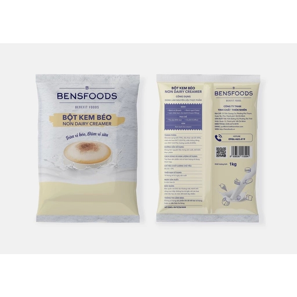 Bột Kem Béo BENSFOODS (Non Dairy Creamer) - Gói 1kg