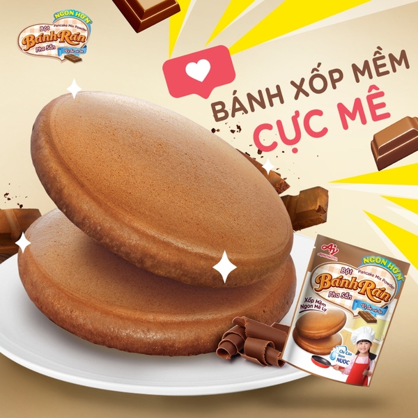 Bột Bánh Rán pha sẵn vị SOCOLA Ajinomoto - Gói 200gr