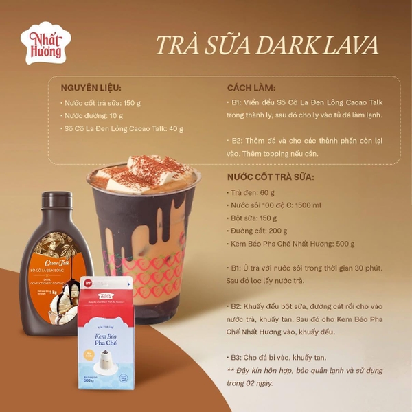 Socola ĐEN LỎNG Cacao Talk - Chai 1kg