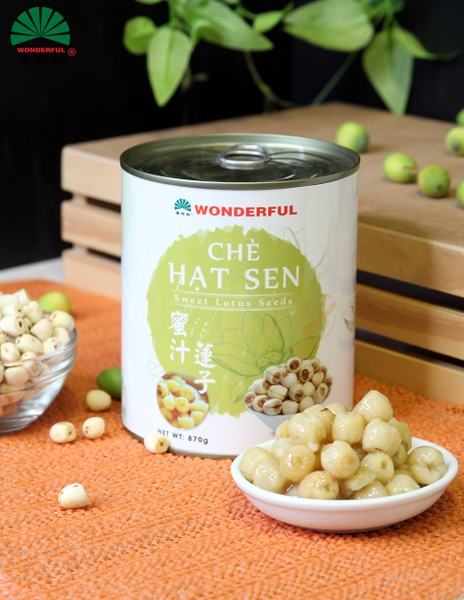 Chè Hạt Sen WONDERFUL - Lon 870gr
