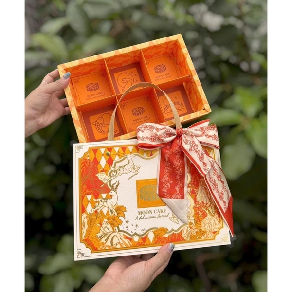 Hộp trung thu 6B MINI (70-80gr) KIM SƠN LINH LỘC 2026 - Lốc 10 bộ (NV26602)