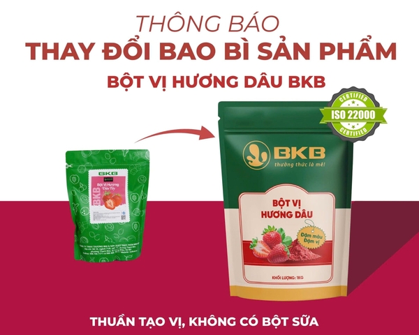 Bột vị hương Dâu BKB - Gói 1kg (Mua 10 gói giảm 3k/1 gói)