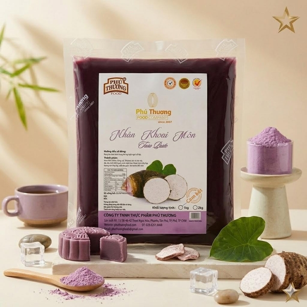 PTFOOD - Nhân Trung Thu KHOAI MÔN - Gói 1kg