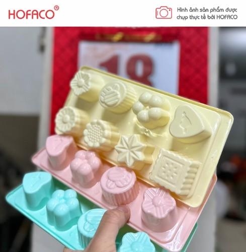 Khay Đá Nhựa Lá Bông 3 8c Hofaco (HPL67)