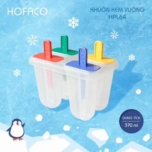 Khuôn Kem VUÔNG 4c Hofaco (HPL64)