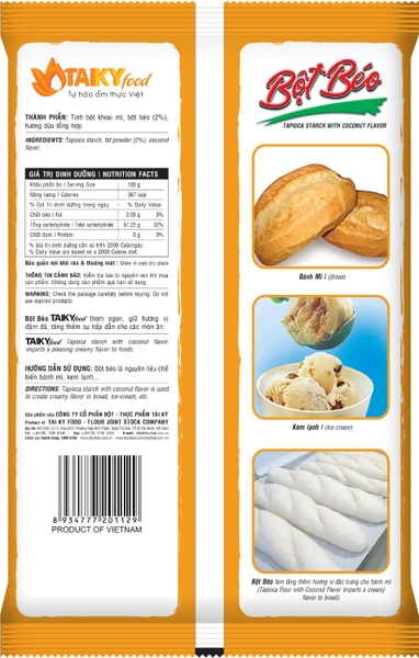 Bột BÉO Đặc Biệt (Vàng) Tài Ký - Gói 1kg (10 gói giảm 2k/1 gói)
