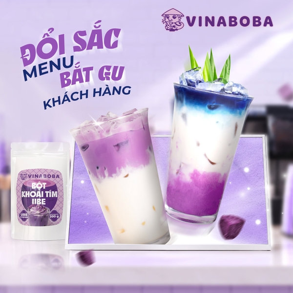 Bột Khoai Tím UBE VINABOBA - Gói 80gr