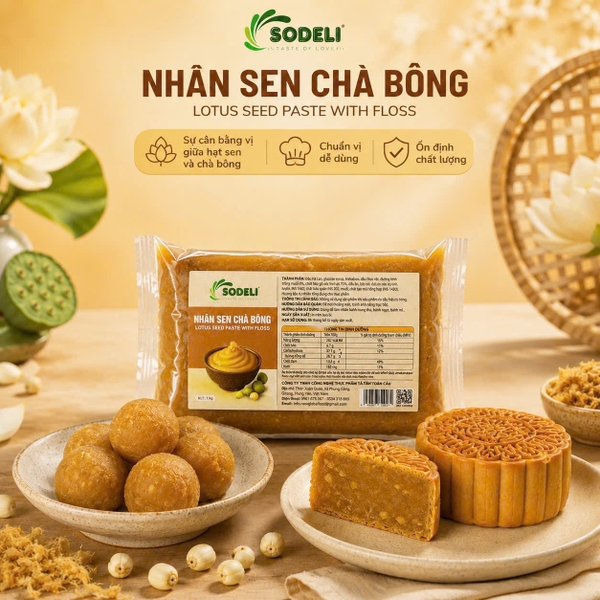 SODELI - Nhân Sen Chà Bông - Gói 1kg