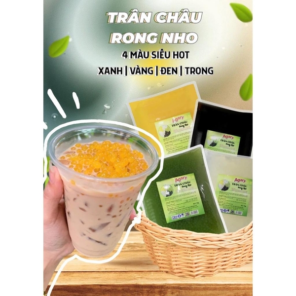 Trân Châu Rong Nho Xanh AGARY - Gói 1kg (12 gói giảm 1k/1 gói)