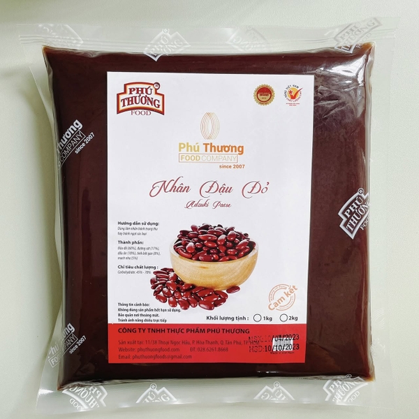 PTFOOD - Nhân Trung Thu ĐẬU ĐỎ - Gói 1kg