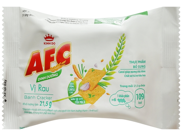 Bánh Quy AFC Cracker vị RAU - Hộp 172gr