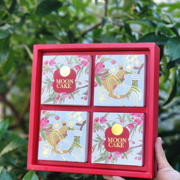 Hộp trung thu 4B (150-250gr) NGỌC THỐ SUM VẦY  - Lốc 10 bộ (NV26418)