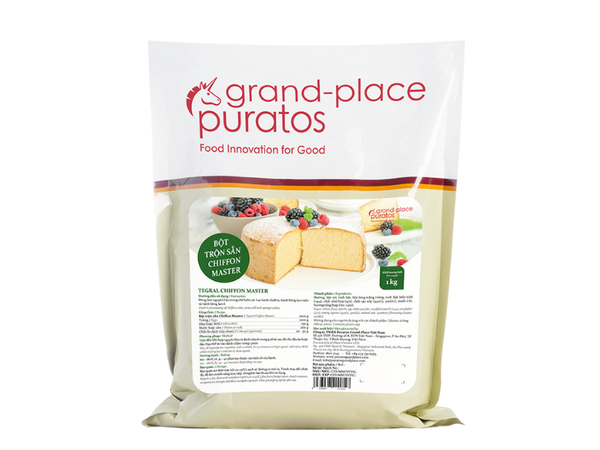 Bột trộn sẵn bánh CHIFFON MASTER Puratos - Gói 1kg (4116120)