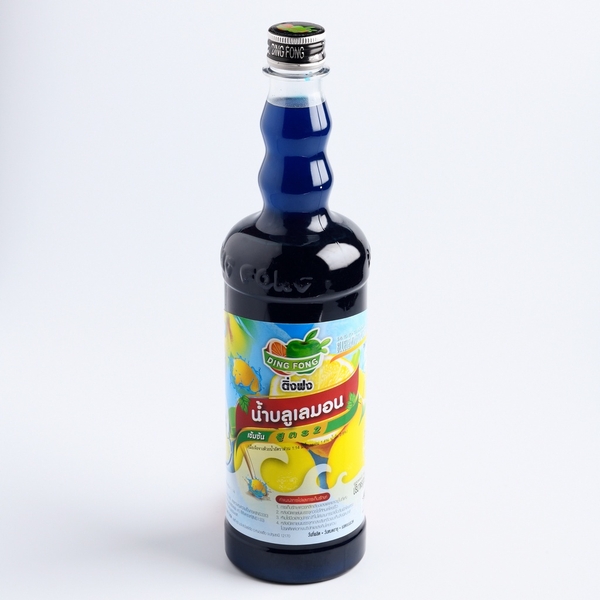 Siro Ding Fong HƯƠNG NHIỆT ĐỚI Blue Hawaii Thái Lan - Chai 760ml