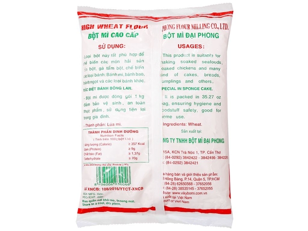 Bột Mì TÁO ĐỎ Số 8 - Gói 1kg