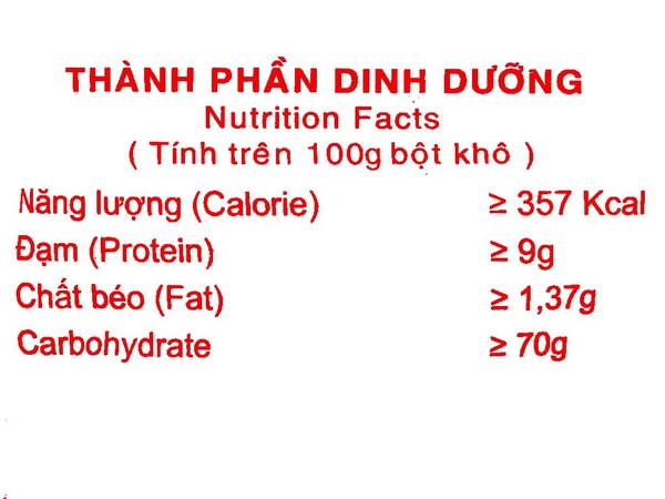Bột Mì TÁO ĐỎ Số 8 - Gói 1kg