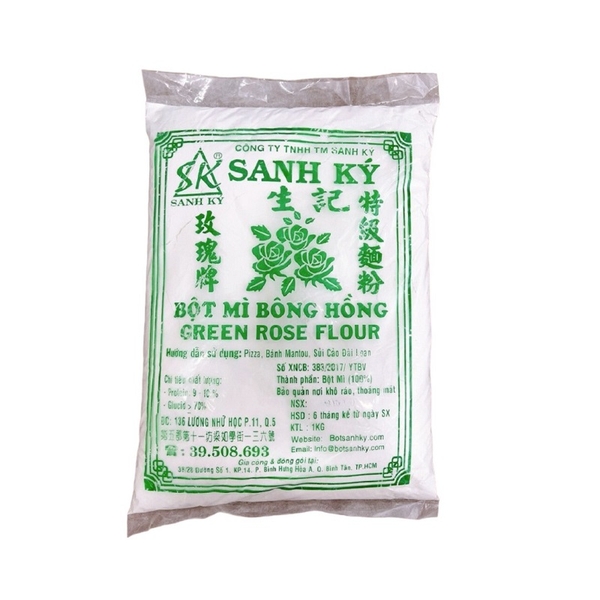 Bột Mì Bông Hồng XANH Sanh Ký - Gói 1kg