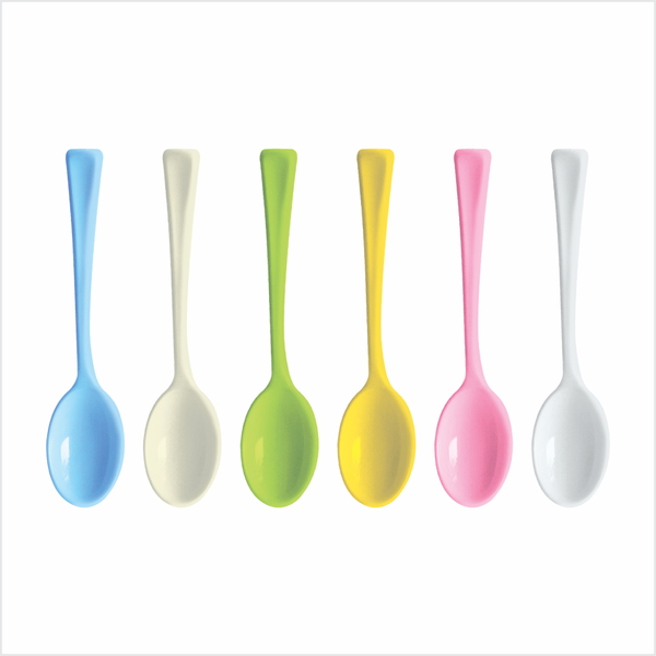Muỗng Mini nhựa đủ màu 10cm Hofaco - Bịch 24c (HPB58)
