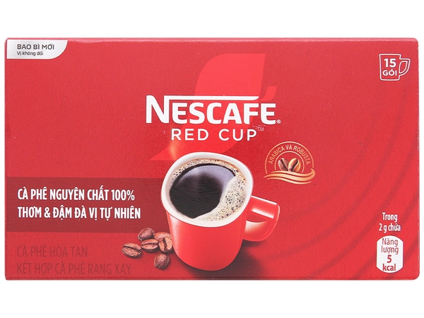 Nescafe Cafe RED CUP Hòa Tan - HỘP 30gr (15 gói x 2gr)