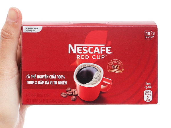Nescafe Cafe RED CUP Hòa Tan - HỘP 30gr (15 gói x 2gr)