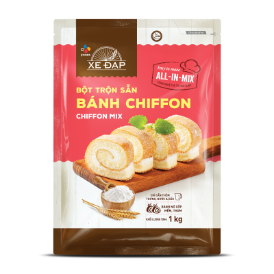 XE ĐẠP - Bột trộn sẵn Bánh CHIFFON - Gói 1kg